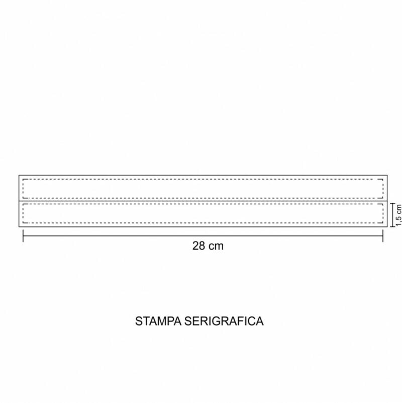 Laccetto bianco sublimatico - immagine 2