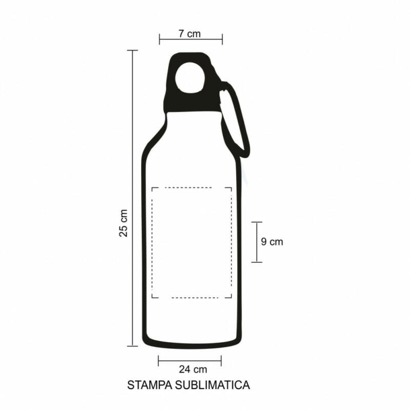 Borraccia in alluminio sublimatica 750ml - immagine 2